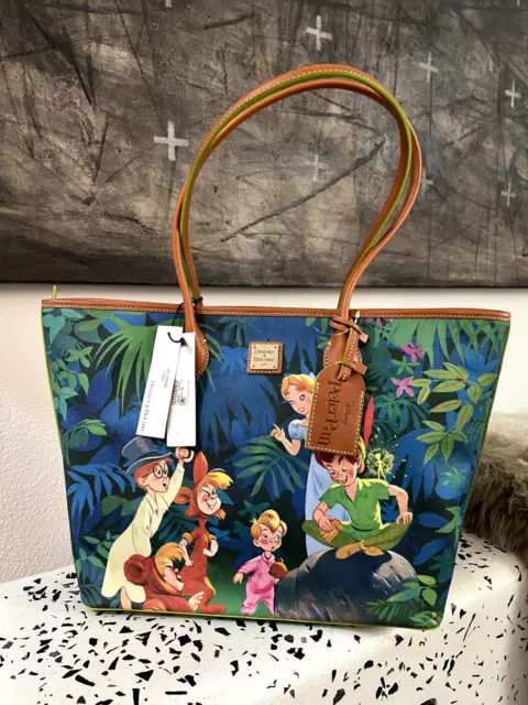 Dooney & Bourke Disney Peter Pan Tinker Bell Storybook Large Tote Handbag Purse