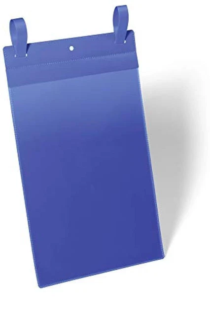 (TG. A4 hoch) DURABLE 175007 - Buste con fascette di aggancio, 223x530 mm (LxH),