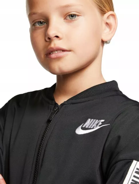 Tuta da donna Nike Sportswear NSW taglia XS età 6-8 anni nera bianca CV9657 010 2