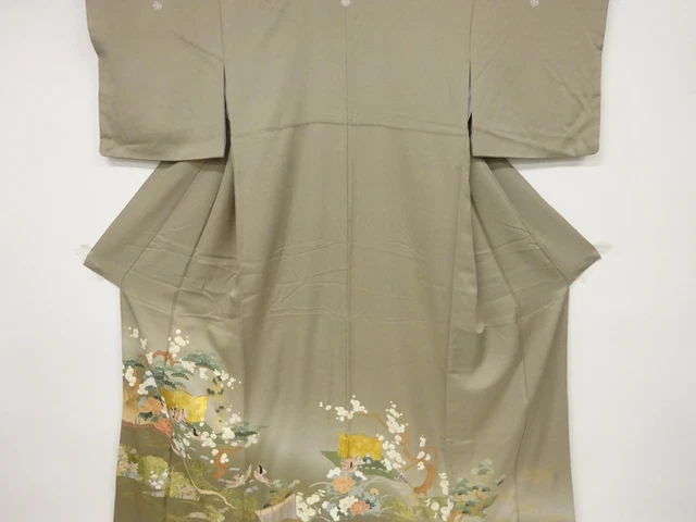6792732: Japanese Kimono / Vintage Iro-Tomesode / Kinsai / People In The Past &