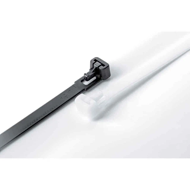 Kabelbinder wiederverwendbar 7,6mm x 100 bis 370 PA6.6 wiederlösbar schwarz weiß