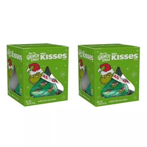 930686 2 x41G HERSHEY'S HERSHEYS KISSES HOW THE GRINCH STOLE CHRISTMAS CHOCOLATE