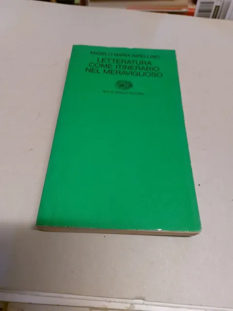 A. M. Ripellino, Letteratura come itinerario nel meraviglioso Einaudi, 22g24