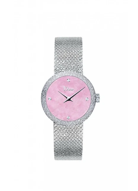 Dior Christian La D De Satine 25mm Watch CD047112M002 Diamond 2 Year Warranty