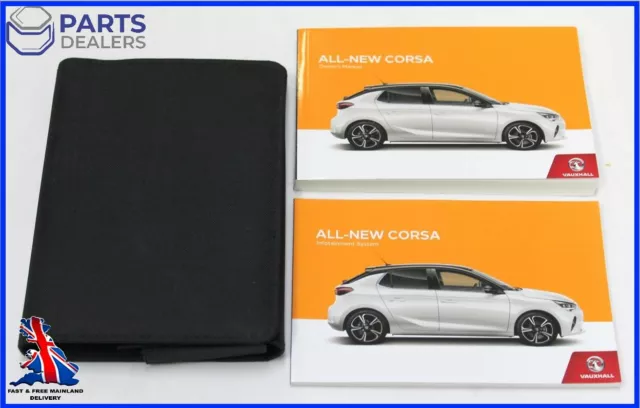 Vauxhall Corsa F Owners Manual Handbook Audio Navi Wallet Pack 2019-2023 Genuine