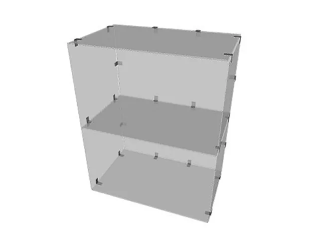 Glassteckvitrine Steckvitrine Vitrine Vitrinen Glasregal Ladeneinrichtungen Neu