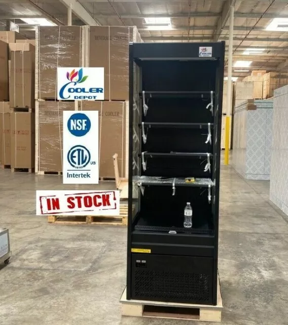 NEW 27" Vertical Open Air Curtain Merchandiser Refrigerator Cooler Display NSF
