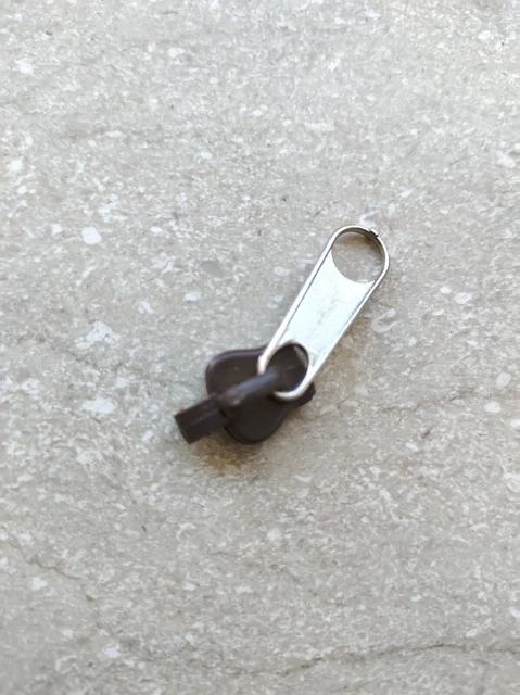 TIRA LAMPO CERNIERA ZIP CATENA METALLO PLASTICA SPIRALE TIRETTO UNIVERSALE NERO - Foto 3