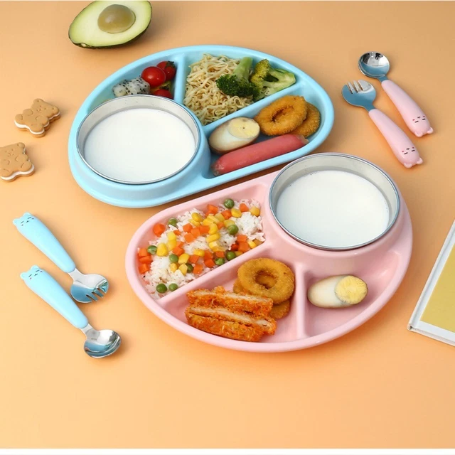 Plate Child Feeding Plate Storage Tray Cookware Dishes Food Tray Baby Plate