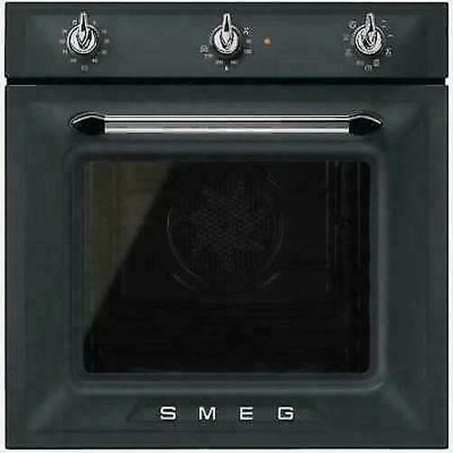 SMEG SF6905NO1 Four Attisé 60 CM Noir Mat Vapor Clean 8 Fonctions