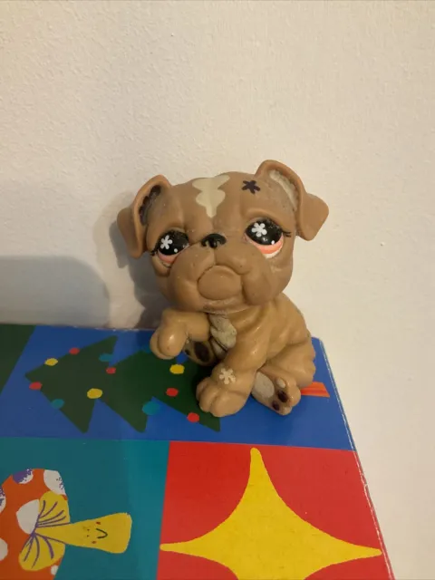 Hasbro Littlest Pet Shop #607 Bulldog Dog LPS