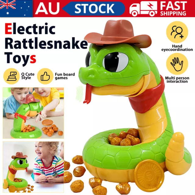 Electric Rattlesnake Toys Gold Digger Board Game Rattle Snake Pop-up Party Games