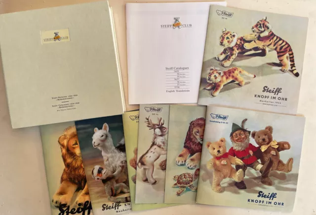 Steiff-Kataloge 1954-1958 Reproduktionen Spielzeug Puppen Steiff Club