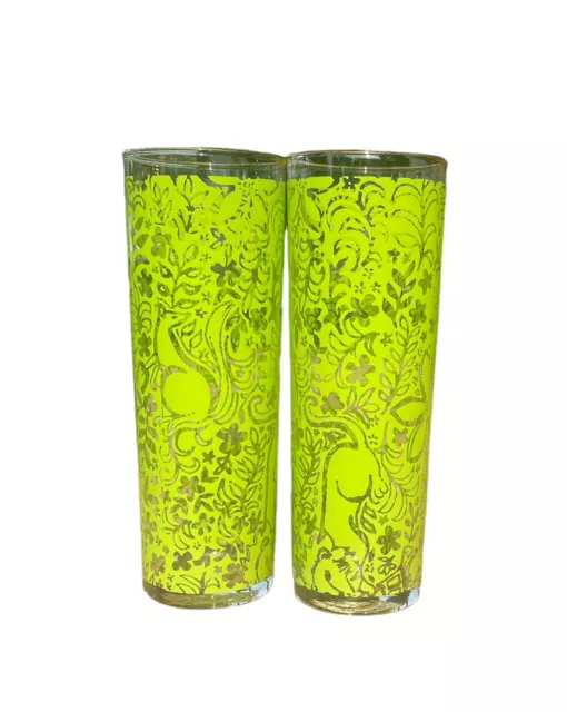 Set Of 2 Lilly Pulitzer For Target Cocktail Tumbler Hi Ball Tom Collins Glasses