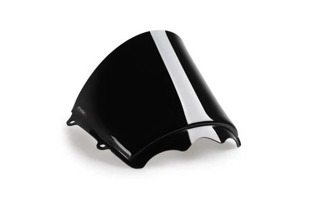 Pare-brise Universel Puig 2208N Wave Noir - Pour Phares Ronds - Amélioration Aérodynamique