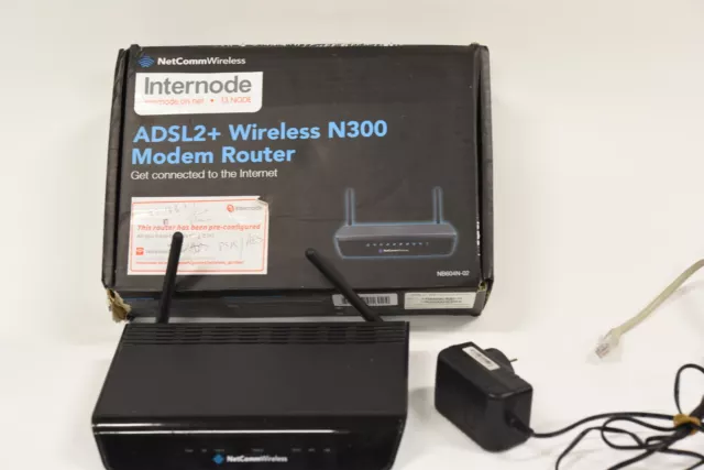NetComm  N300 ADSL2+ Wireless  Modem Router NB604N-02