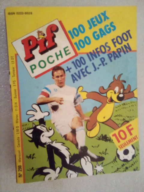 livre pif poche jeux gags non fait n°298 annee 1990