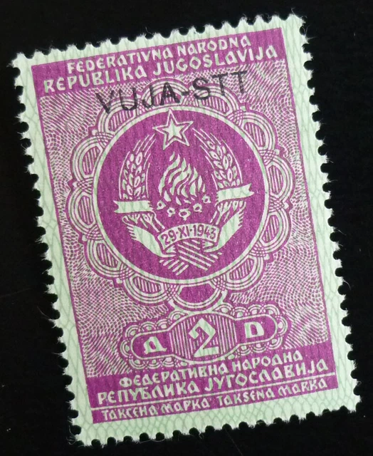 Slovenia c1950 Italy Trieste Yugoslavia - Ovp. VUJA - STT Revenue Stamp US 5