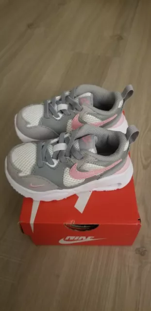 Nike Air Max Fusion Toddler Sneakers LT Smoke Grey / Pink-White 6C