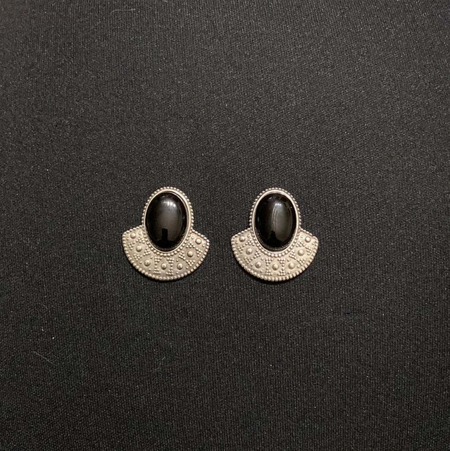 Boucles D'oreilles Shabada - Dormeuses Pendantes Pierre Rose - Plaqué Argent - TU - Neuves