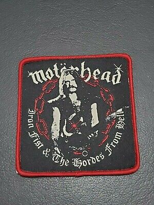 Motorhead Lemmy patch iron fist & the hordes from hell Iron on Clothing Badge