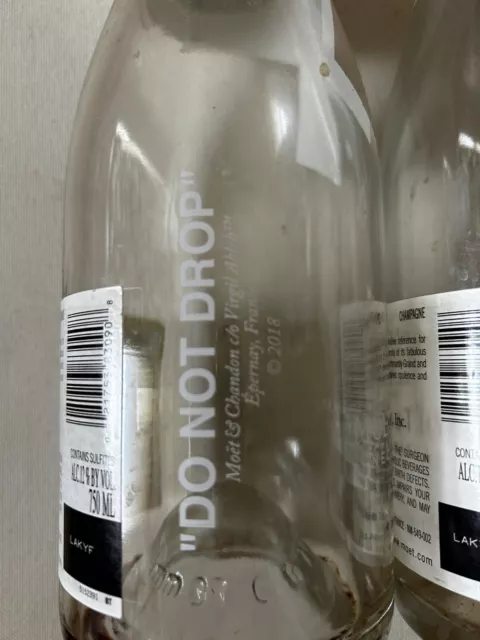 Moet Chandon Virgil Abloh Off White Empty Champagne Bottle X 2 3