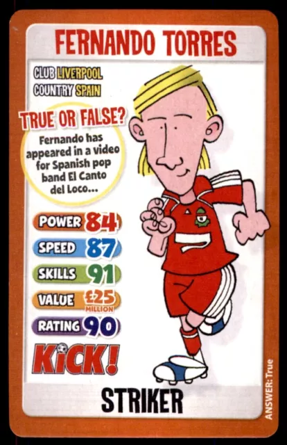 Kick! Magazine - Football Heroes Card (2008) Fernando Torres