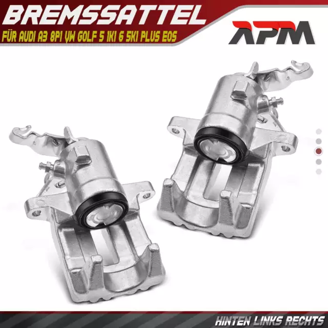 2x Bremssattel Hinten für VW Golf 5 6 Golf Plus Jetta IV Beetle EOS Audi A3 8P