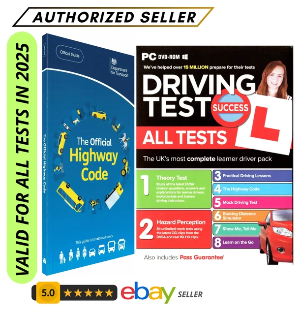 DRIVING THEORY TEST and Valid 2025 tests & Highway code book £14.15 ...
