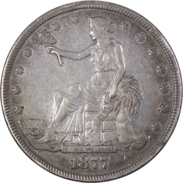 1877 Trade Dollar XF EF Extremely Fine 90% Silver SKU:IPC9576
