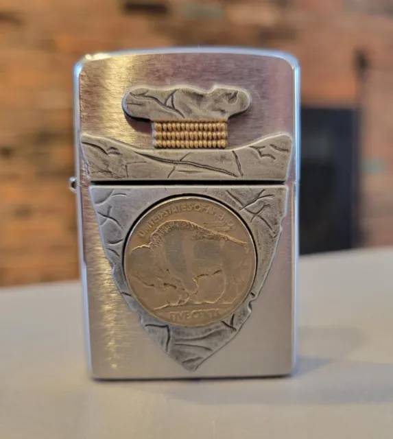 ZIPPO 2007 Piercing Buffalo Nickel LIGHTER