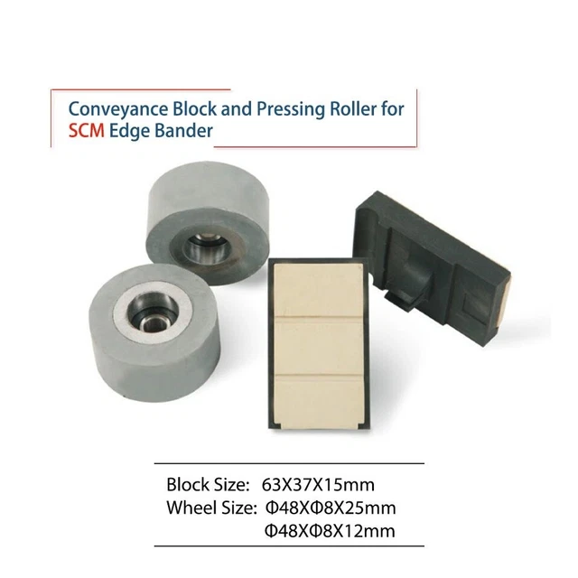 Pressing Wheel Roller Conveyor Chain Pad 10Pcs For SCM Yuetong Machine FLK011