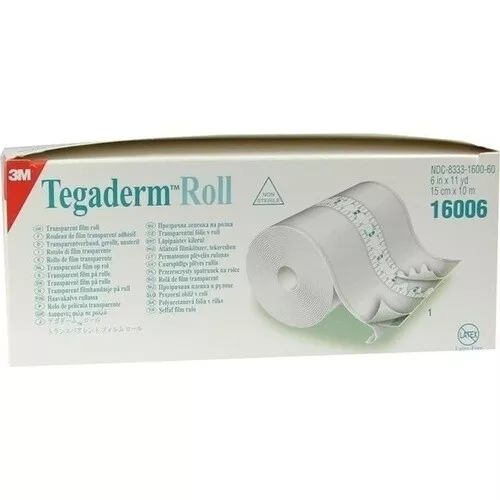 TEGADERM 3M Pflaster 15 cmx10 m Rolle 16006, 1 St PZN 03816529