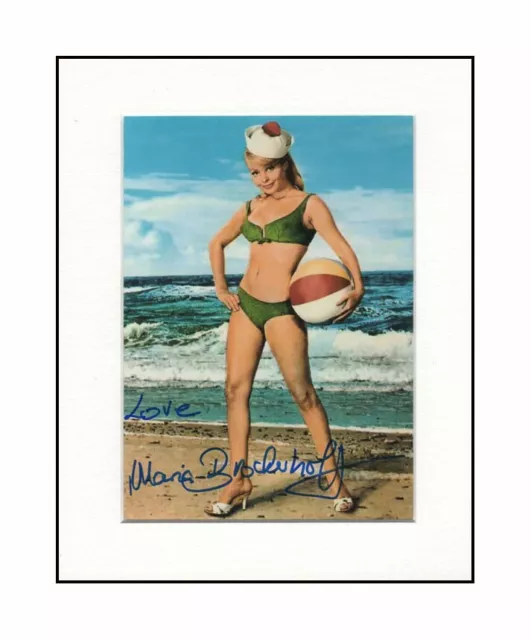 Maria Brockerhoff Playboy Model Orig. Signed 10x8" Mounted Autograph Photo COA