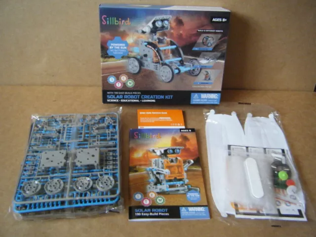 Sillbird "SOLAR ROBOT CREATION KIT" Powered by the sun. Boxed with sealed parts.