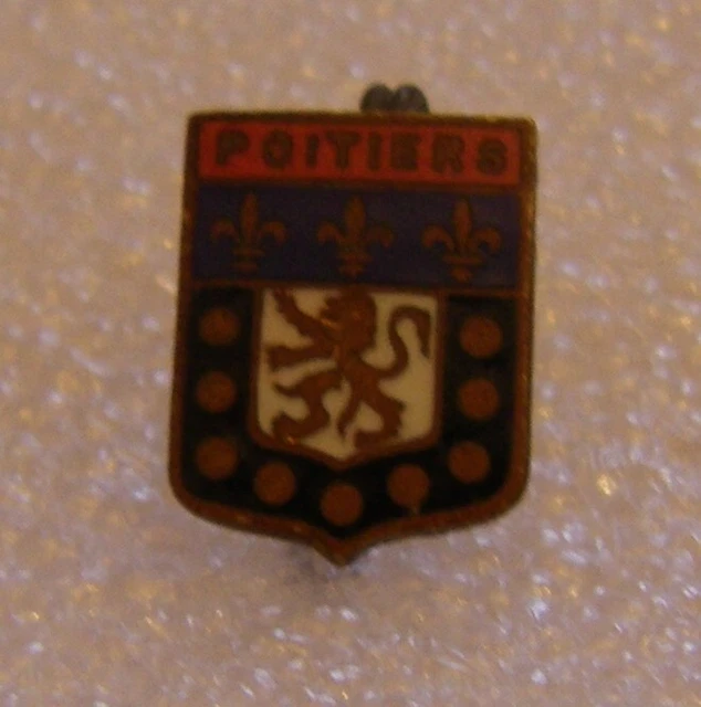 Broche Ancienne Blason Savoie - Les Gets 1200m - Émail Heraldique - Occasion