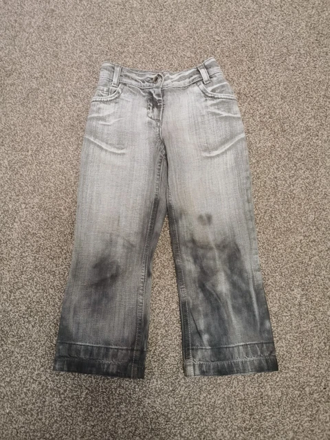 Jeans sbiaditi per bambine di 4 anni grigio chiaro e scuro di Next