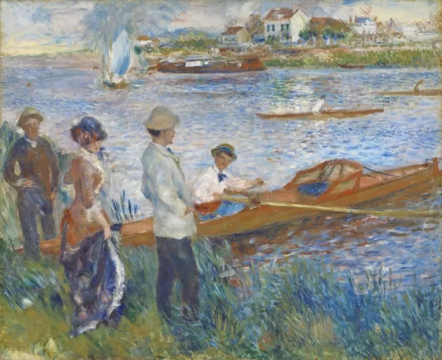 Pierre-auguste Renoir Hand oil painting on canvas,Oarsmen at Chatou 24×36inch