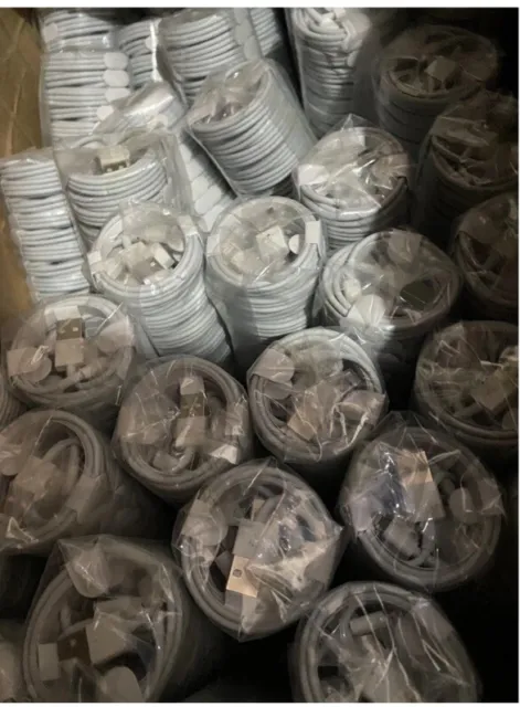 100X Cables For iPhone 5s,6,7,8 ,X,XR, 11MaxCharger Lead Cable Wholesale Job Lot