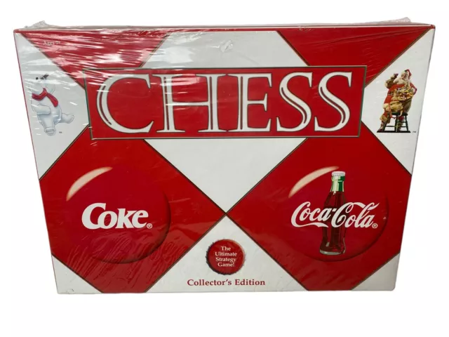 Coca-Cola vs Coke Limited Collectors Chess Board Game 32 Pieces 2002 USAopoly