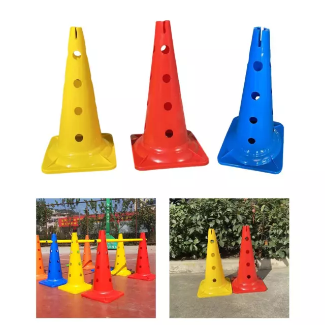 Sport Training Cone Field Marker with Hole Traffic Cone for Football