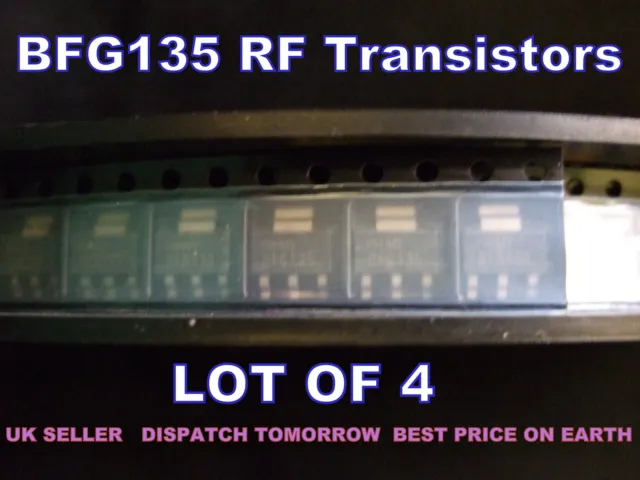 RF Amplifier Transistors  BFG-135   LOT OF 4  - Genuine Philips