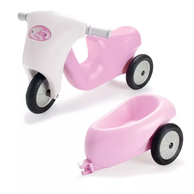 Dantoy Princess Scooter Kinder-Roller in Rosa Lauf-Rad Drei-Rad Anhänger ab 2 J.