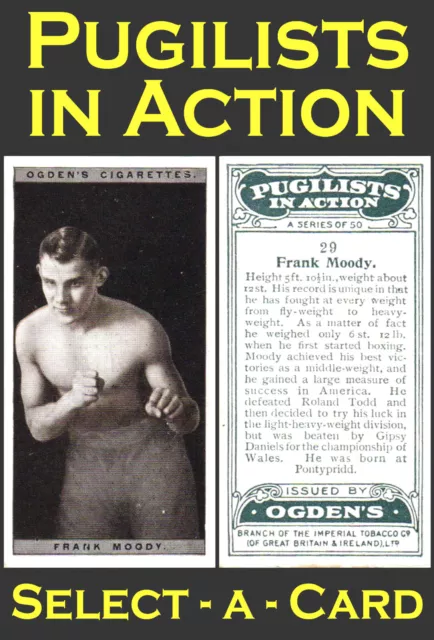 Ogden's PUGILISTS IN ACTION (Boxers/Boxing)- Select - A - Card