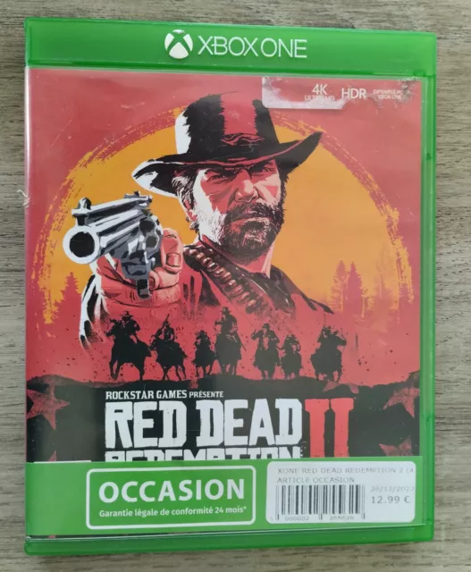 Xbox One - Red Dead Redemption II complet avec carte