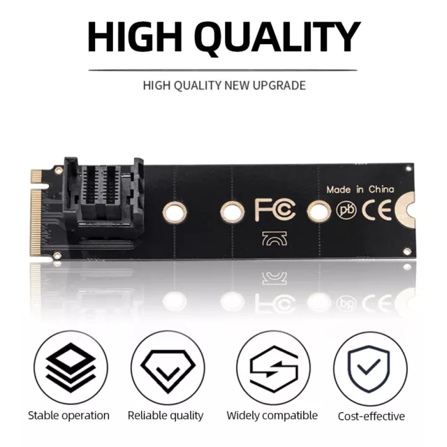 M.2 NVME To U.2 Converter Card Mkey PCIeX4 M.2 PCIe To SFF8643 (Vertical)