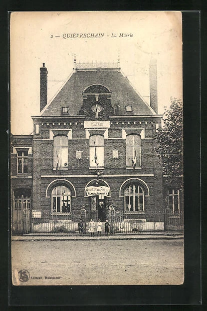 CPA Quiévrechain, la Mairie