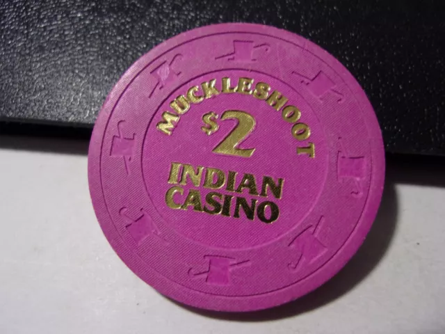 MUCKLESHOOT INDIAN CASINO $2 casino juego póquer ficha - Auburn, WA