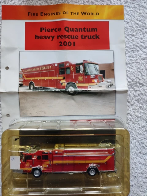 Del Prado Fire Engine HEAVY RESCUE -PIERCE 2002