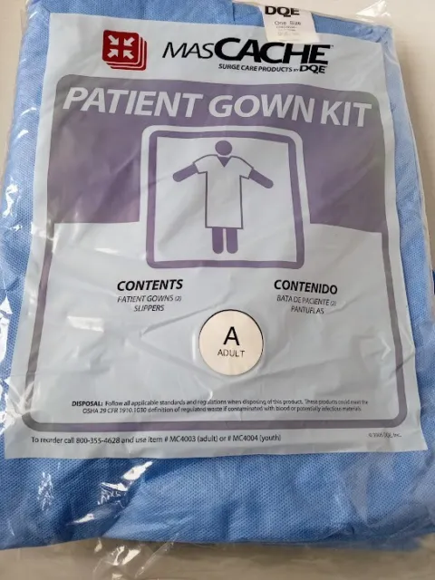 Disposable hospital gowns with slipper socks